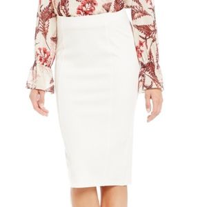 NWT Cremieux Peter Skirt In Buttercream Size Small